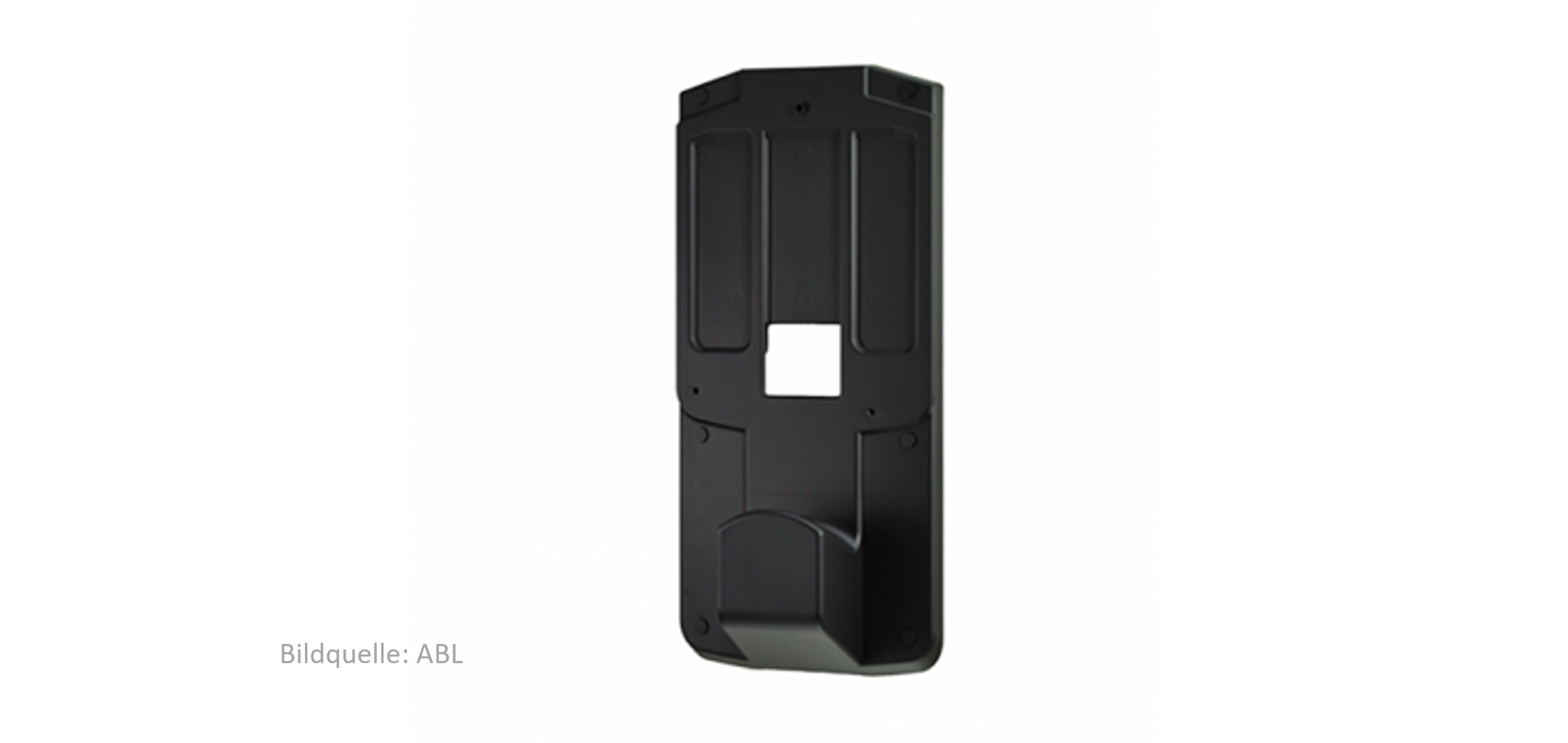 Montageplatte mit Schlüsselschalter / Bracket für ABL eMH1 Wallbox 